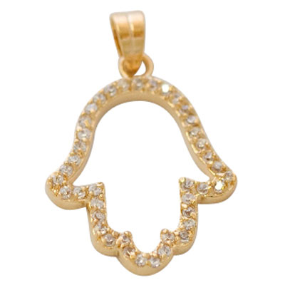 Gold filled Hamsa Pendant